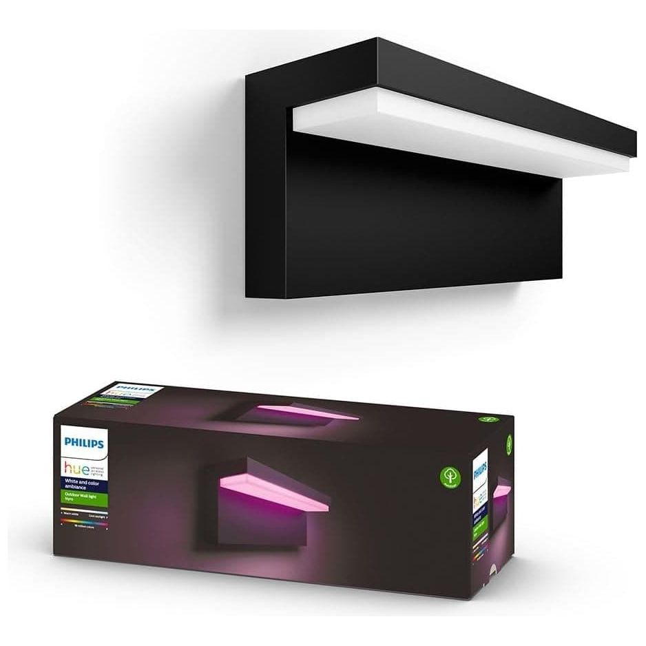 Buy Philips Hue,Philips Hue Nyro White and Colour Ambiance LED Smart Outdoor Wall Light for Garden, Patio. [Black] Compatible with Alexa, Google Assistant and Apple HomeKit - Gadcet UK | UK | London | Scotland | Wales| Ireland | Near Me | Cheap | Pay In 3 | Lighting Accessories
