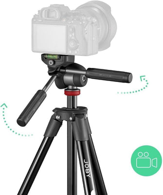 Buy JOBY,JOBY Compact Advanced Camera Tripod with 3-Way Head - Universal ¼-20” Quick Release, Carrying Bag Included - Compatible with CSC, DSLR, Mirrorless Cameras, Smartphones - Black - Gadcet UK | UK | London | Scotland | Wales| Near Me | Cheap | Pay In 3 | Tripods & Monopods