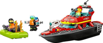 Buy LEGO,LEGO 60373 City Fire Rescue Boat Toy, Floats on Water, with Jetpack, Dinghy and 3 Minifigures, Everyday Hero Toys for Boys and Girls Aged 5+, Gift Idea - Gadcet UK | UK | London | Scotland | Wales| Near Me | Cheap | Pay In 3 | Toy Boats