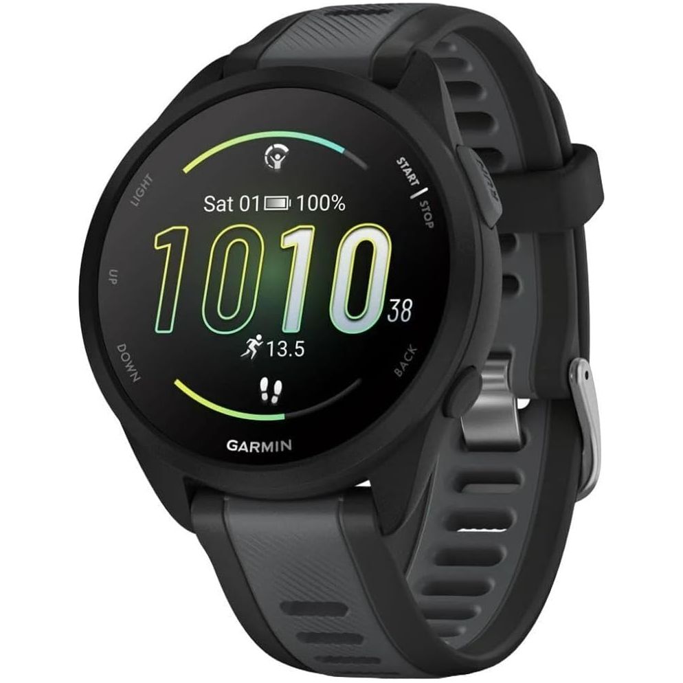 Buy Garmin,Garmin Forerunner 165 GPS Running Smartwatch - AMOLED Touchscreen, Advanced Training, 11-Day Battery, Black - Gadcet UK | UK | London | Scotland | Wales| Near Me | Cheap | Pay In 3 | Stopwatches