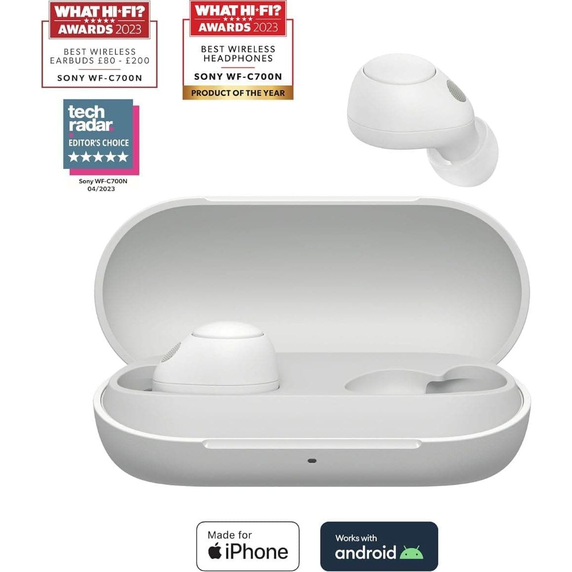 Buy Sony,Sony WF-C700N Noise Cancelling True Wireless Bluetooth In-Ear Headphones with Mic/Remote, White - Gadcet UK | UK | London | Scotland | Wales| Near Me | Cheap | Pay In 3 | Headphones & Headsets
