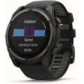 Buy Garmin,Garmin Fenix 8 - 51mm Solar Sapphire, Carbon Grey Titanium with Black/Grey Silicone Band - Gadcet UK | UK | London | Scotland | Wales| Near Me | Cheap | Pay In 3 | Smart Watches