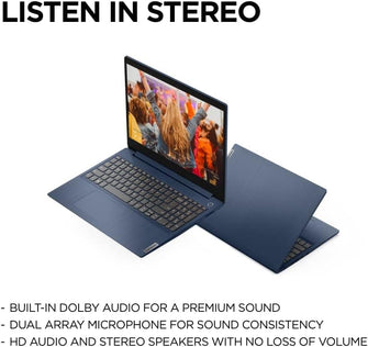 Buy Lenovo,Lenovo IdeaPad 3 - 15.6 Inch - 128GB SSD - 4GB RAM - Intel Core i3-1115G4 - Intel UHD Graphics - Windows 11 Home - Abyss Blue - Gadcet UK | UK | London | Scotland | Wales| Ireland | Near Me | Cheap | Pay In 3 | Laptops