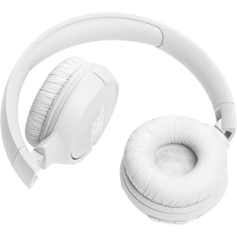 JBL Tune 520BT Wireless On-Ear Headphones – Pure Bass, Bluetooth 5.3, 57H Battery, White