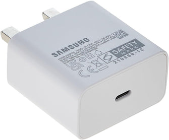 Samsung Galaxy Official 15W Adaptive Fast Charger with USB-C to C Data Cable – White