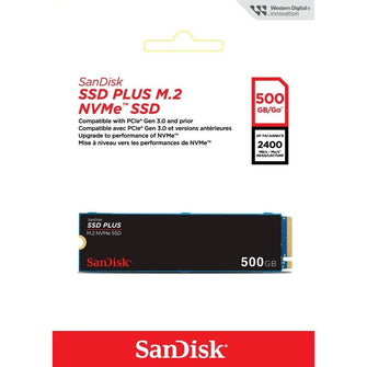 Buy Sandisk,SanDisk SSD Plus 500GB M.2 NVMe SSD, Internal SSD, PCIe Gen 3, M.2 2280, Easy Installation - Gadcet UK | UK | London | Scotland | Wales| Near Me | Cheap | Pay In 3 | Solid State Drive