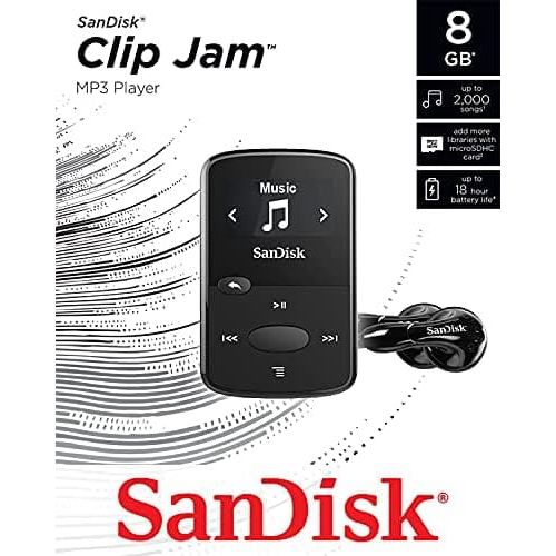Buy Sandisk,SanDisk Clip Jam 8GB MP3 Player - Black - Gadcet UK | UK | London | Scotland | Wales| Ireland | Near Me | Cheap | Pay In 3 | Electronics