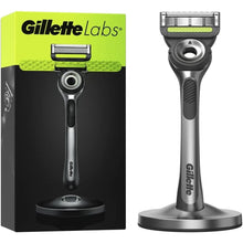 Gillette Labs Men's Razor with Exfoliating Bar - 1 Blade Refill & Premium Magnetic Stand - 1