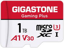 GIGASTONE 1TB Micro SD Card, Gaming Plus, Up to 150/120 MB/s, MicroSDXC Memory Card for Nintendo-Switch 1, SteamDeck, 4K UHD Video, UHS-I A1 V30 U3 C10 with Adapter