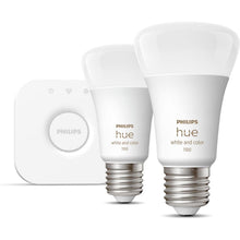 Buy Philips Hue,Philips Hue White and Colour Ambiance Wireless Lighting LED Starter Kit with 2 E27 Bulbs - Gadcet UK | UK | London | Scotland | Wales| Ireland | Near Me | Cheap | Pay In 3 | LED Light Bulbs