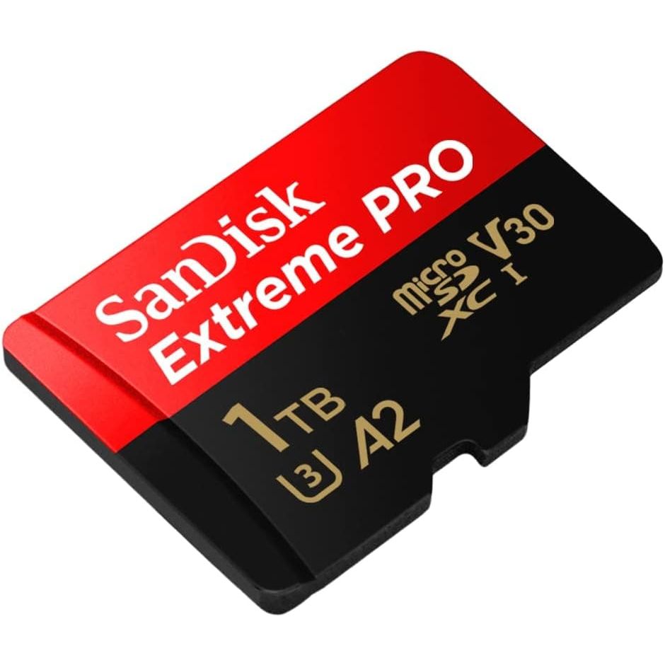 Buy SanDisk,SanDisk 1TB Extreme PRO microSDXC Card with RescuePro Deluxe, 200 MB/s, A2 App Performance, UHS-I Class 10 U3 V30, for Smartphones, Action Cameras, Drones - Gadcet UK | UK | London | Scotland | Wales| Near Me | Cheap | Pay In 3 | Flash Memory Cards