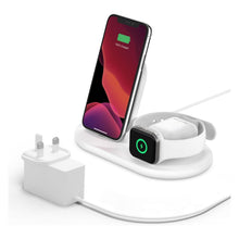 Buy Belkin,Belkin 3 in 1 Wireless Charger Stand Including Plug - White - Gadcet UK | UK | London | Scotland | Wales| Ireland | Near Me | Cheap | Pay In 3 | Power Adapter & Charger Accessories