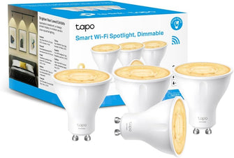 Buy Tapo,Tapo L610 Smart GU10 LED Bulbs (4-Pack), Warm Dimmable 1-100%, Wi-Fi Spotlight, Energy-Saving, Alexa & Google Compatible, No Hub Required - Gadcet UK | UK | London | Scotland | Wales| Near Me | Cheap | Pay In 3 | LED Light Bulbs