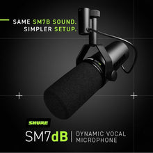 Buy Shure,Shure SM7dB Dynamic Vocal Microphone with Built-In Preamp – XLR Mic for Streaming, Podcasting & Studio Recording - Gadcet UK | UK | London | Scotland | Wales| Near Me | Cheap | Pay In 3 | Microphones