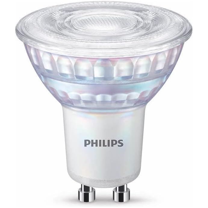 Buy Philips,Philips LED Classic Dimmable Light Spot 2 Pack – GU10, 3.8W, 50W Equivalent, Warm Glow (2200–2700K), 220-240V, Energy Class F - Gadcet UK | UK | London | Scotland | Wales| Near Me | Cheap | Pay In 3 | LED Light Bulbs