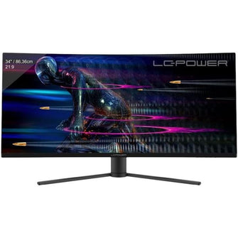 LC-Power 34" UWQHD Curved Gaming Monitor – 3440×1440, 100Hz, VA Panel, Adaptive Sync, RGB