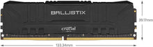 Crucial Ballistix RGB 16GB DDR4 3000MHz Desktop Gaming Memory Kit – 2 x 8GB, CL15, Black, BL2K8G30C15U4BL