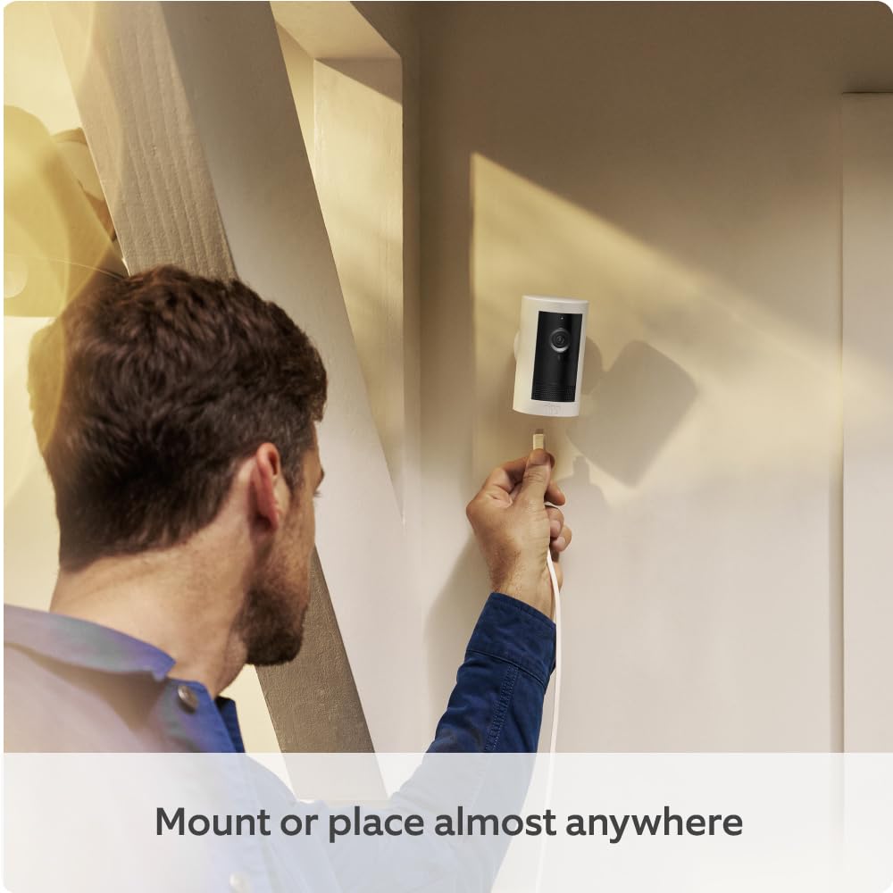 Ring Outdoor Camera Plus (Newest Gen) | Plug-in 2K Video Security with Ring Vision