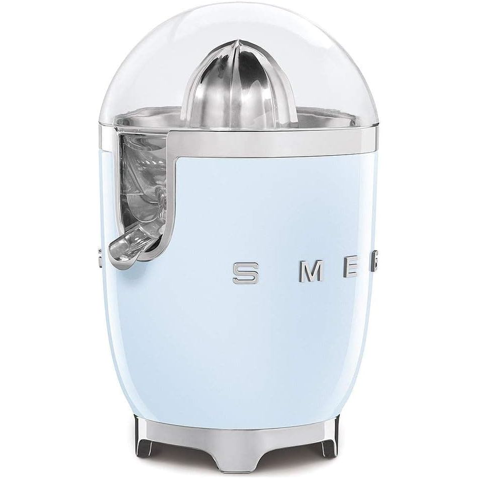 Buy Cashtro ltd,Smeg CJF01PBUK Retro 50's Style Citrus Juicer with Lid, Stainless Steel Reamer and Strainer, Anti-Drip Spout, Pastel Blue - Gadcet UK | UK | London | Scotland | Wales| Near Me | Cheap | Pay In 3 | Small Kitchen Appliances