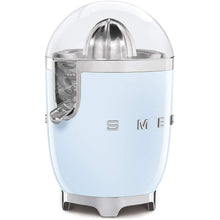 Buy Smeg,Smeg CJF01PBUK Retro 50's Style Citrus Juicer with Lid, Stainless Steel Reamer and Strainer, Anti-Drip Spout, Pastel Blue - Gadcet UK | UK | London | Scotland | Wales| Near Me | Cheap | Pay In 3 | Small Kitchen Appliances