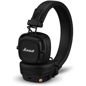 Marshall Major V On-Ear Wireless Headphones – Black, 100+ Hour Battery, Bluetooth 5.3, Wireless Charging