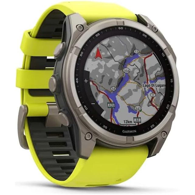 Buy Garmin,Garmin Fenix 8 – 51mm Solar, Sapphire Titanium GPS Watch with Amp Yellow/Graphite Silicone Band - Gadcet UK | UK | London | Scotland | Wales| Near Me | Cheap | Pay In 3 | Smart Watches