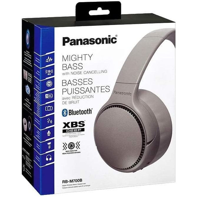 Buy Panasonic,Panasonic RB-M700BE-C  - Deep Bass Wireless Overhead Headphones with Active Noise Cancelling - Cream - Gadcet UK | UK | London | Scotland | Wales| Ireland | Near Me | Cheap | Pay In 3 | Headphones