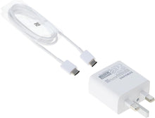 Samsung Galaxy Official 15W Adaptive Fast Charger with USB-C to C Data Cable – White