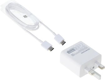 Samsung Galaxy Official 15W Adaptive Fast Charger with USB-C to C Data Cable – White