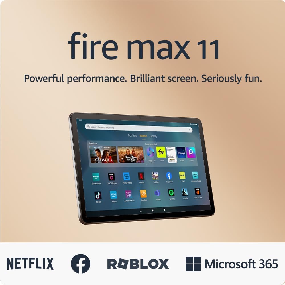 Buy Amazon,Amazon Fire Max 11 Tablet (2024) - 11" Vivid Display, Octa-Core Processor, 4GB RAM, 64GB Storage, 14-Hour Battery, Grey, With Ads - Gadcet UK | UK | London | Scotland | Wales| Near Me | Cheap | Pay In 3 | Tablet Computers
