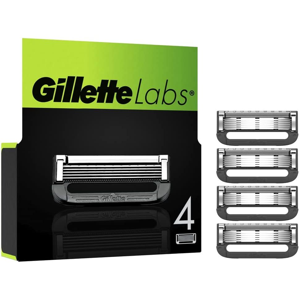 Buy Gillette,Gillette Labs Razor Blades Men – Pack of 4 Razor Blade Refills - Gadcet UK | UK | London | Scotland | Wales| Near Me | Cheap | Pay In 3 | Shaving & Grooming