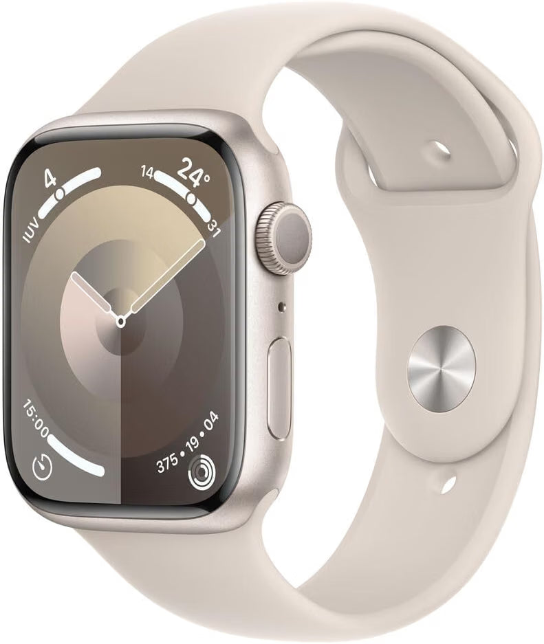 Apple Watch Series 9 GPS + Cellular 45mm Starlight Aluminium with Starlight Sport Band