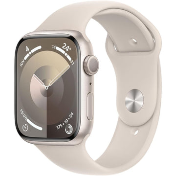 Apple Watch Series 9 GPS + Cellular 45mm Starlight Aluminium with Starlight Sport Band