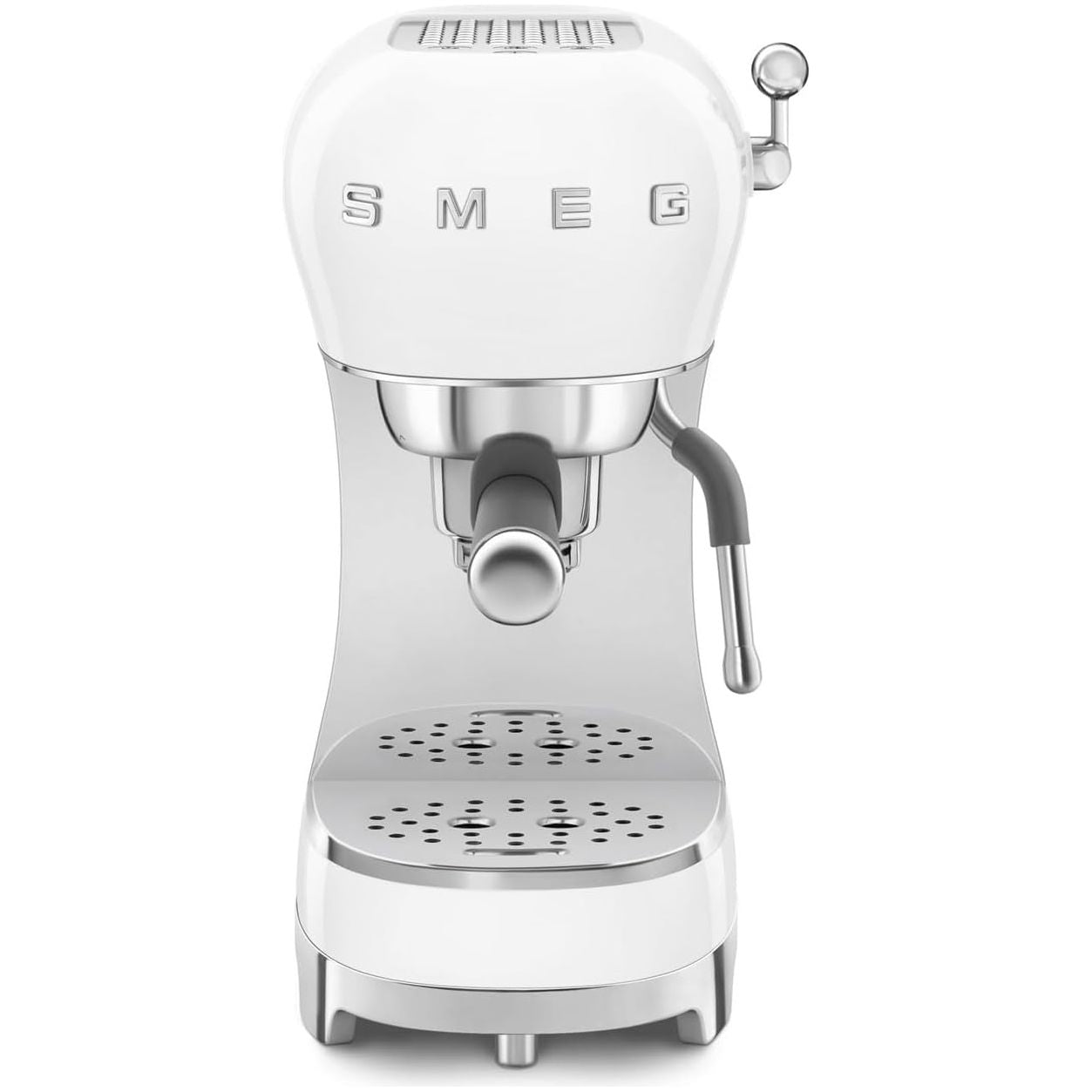 Buy Smeg,Smeg ECF02WHUK Espresso Coffee Machine - 1950s Retro Design, Steam Wand, Anti-Drip System, White - Gadcet UK | UK | London | Scotland | Wales| Near Me | Cheap | Pay In 3 | Coffee Makers & Espresso Machines