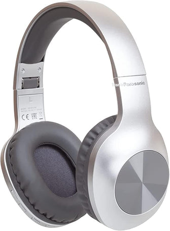 Buy Panasonic,Panasonic RB-HX220BDES Wireless Headphones, Over Ear Earphones With Ergonomic Fit, Extra Bass, Up to 23 Hours Playtime, Fast & Easy Connection and Folding Design, Silver - Gadcet UK | UK | London | Scotland | Wales| Near Me | Cheap | Pay In 3 | Headphones & Headsets