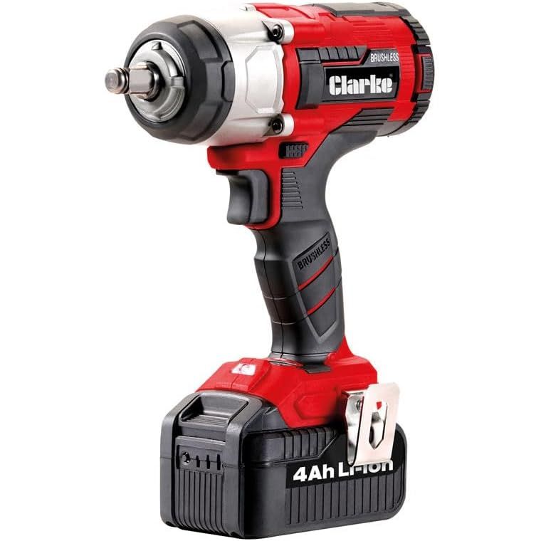 Buy Clarke,Clarke CIR184LIP 18V 1/2" Drive Impact Wrench – 400Nm, 2×4Ah Batteries & Charger - Gadcet UK | UK | London | Scotland | Wales| Near Me | Cheap | Pay In 3 | Power Tool & Equipment Manuals