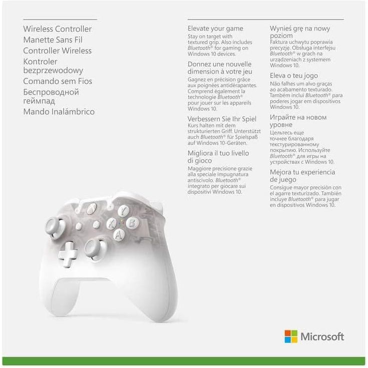 Buy Xbox,Official Xbox One Phantom White Wireless Controller - Gadcet UK | UK | London | Scotland | Wales| Ireland | Near Me | Cheap | Pay In 3 | Game Controllers