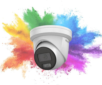 HiLook IPC-T289H-MU 8MP IP POE Security Camera - 2.8mm Lens, 30m Colour Night Vision, IP67 Water & Dust Resistant, Compatible with Hikvision NVR