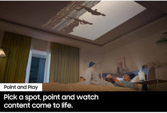 Buy Samsung,The Freestyle Portable Projector SP-LFF3CLA 100" Screen - White - Gadcet UK | UK | London | Scotland | Wales| Ireland | Near Me | Cheap | Pay In 3 | Projectors