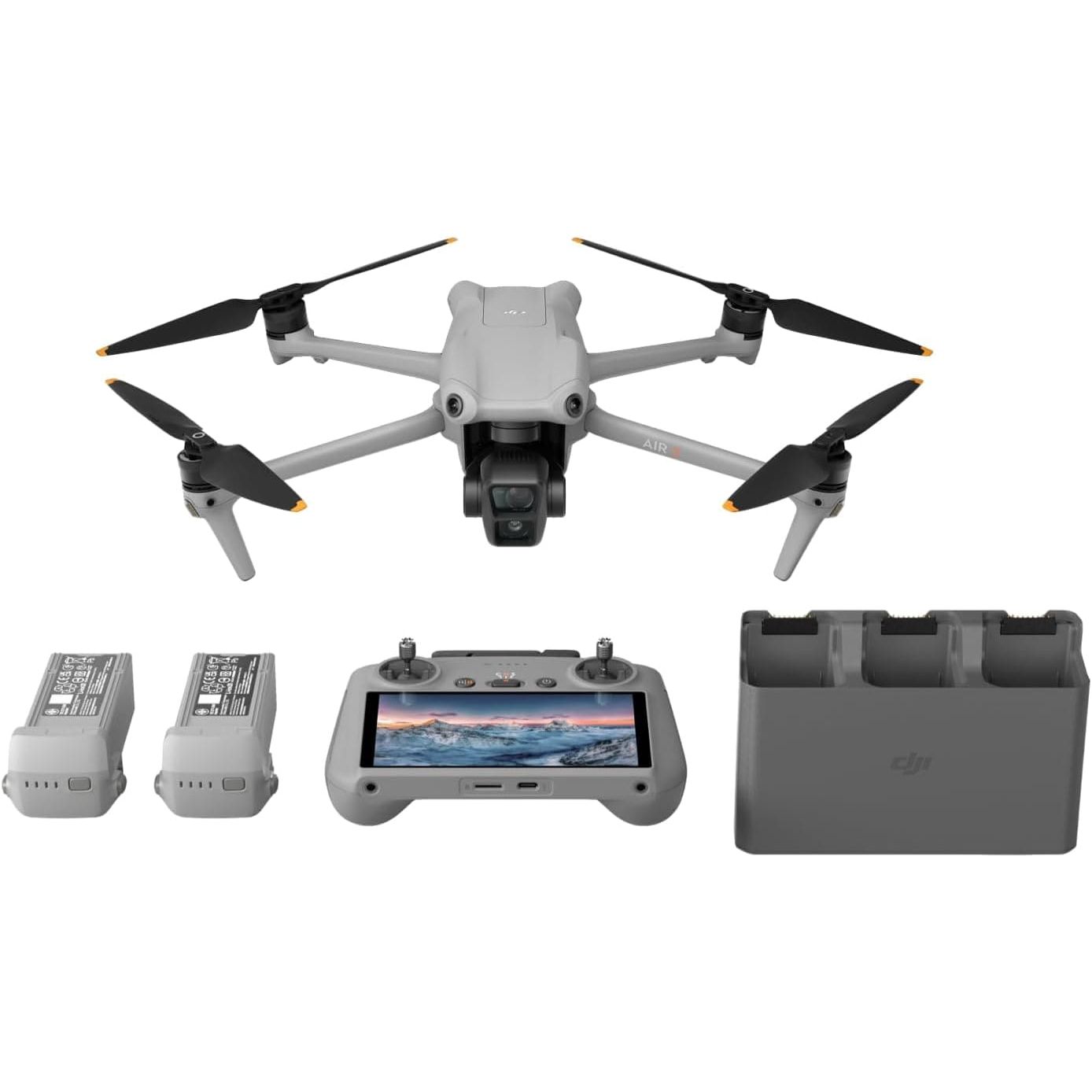 Buy DJI,DJI Air 3 Drone Fly More Combo 4K HDR with DJI RC 2 Remote, Dual Cameras (Tele & Wide-Angle), 48MP, 46-Min Flight Time, O4 System, Includes 2 Extra Batteries - Gadcet UK | UK | London | Scotland | Wales| Near Me | Cheap | Pay In 3 | Drones
