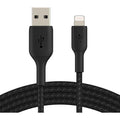 Buy Belkin,Belkin Braided Lightning Cable (Boost Charge Lightning To USB Cable IPhone, IPad, AirPods) MFi-Certified IPhone Charging Cable, Braided Lightning Cable (2m, Black) - Gadcet UK | UK | London | Scotland | Wales| Ireland | Near Me | Cheap | Pay In 3 | Mobile Phone Accessories