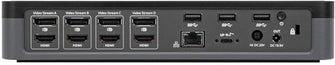 Buy Targus,Targus Universal Docking Station, USB-C, Quad 4K (QV4K), Supports Four DisplayPort and HDMI Monitors with 100W Power Delivery - Black - Gadcet UK | UK | London | Scotland | Wales| Near Me | Cheap | Pay In 3 | Laptop Docking Stations