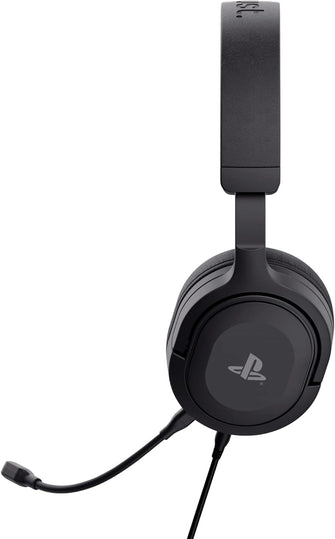 Buy Trust Gaming,Trust Gaming GXT 498 Forta [Officially Licensed for PlayStation 5] Sustainable Gaming Headset for PS5 / PS4, 1.2m Cable, 50mm Drivers, Detachable Microphone, Wired Over-Ear Headphones - Black - Gadcet UK | UK | London | Scotland | Wales| Ireland | Near Me | Cheap | Pay In 3 | Headphones & Headsets