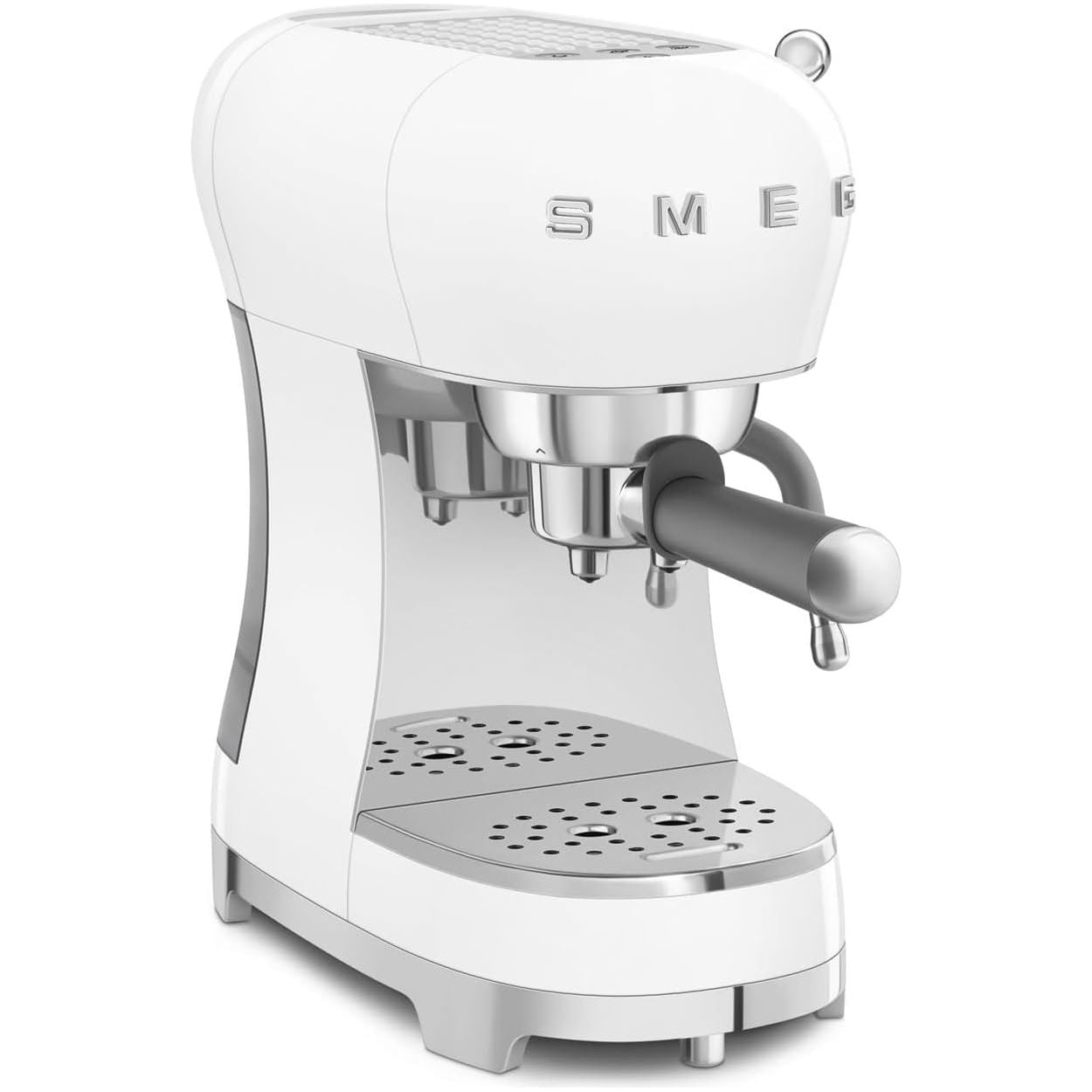 Buy Smeg,Smeg ECF02WHUK Espresso Coffee Machine - 1950s Retro Design, Steam Wand, Anti-Drip System, White - Gadcet UK | UK | London | Scotland | Wales| Near Me | Cheap | Pay In 3 | Coffee Makers & Espresso Machines
