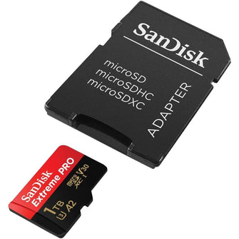 Buy SanDisk,SanDisk 1TB Extreme PRO microSDXC Card with RescuePro Deluxe, 200 MB/s, A2 App Performance, UHS-I Class 10 U3 V30, for Smartphones, Action Cameras, Drones - Gadcet UK | UK | London | Scotland | Wales| Near Me | Cheap | Pay In 3 | Flash Memory Cards