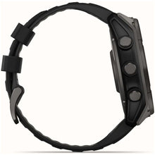 Buy Garmin,Garmin Fenix 8 - 51mm Solar Sapphire, Carbon Grey Titanium with Black/Grey Silicone Band - Gadcet UK | UK | London | Scotland | Wales| Near Me | Cheap | Pay In 3 | Smart Watches