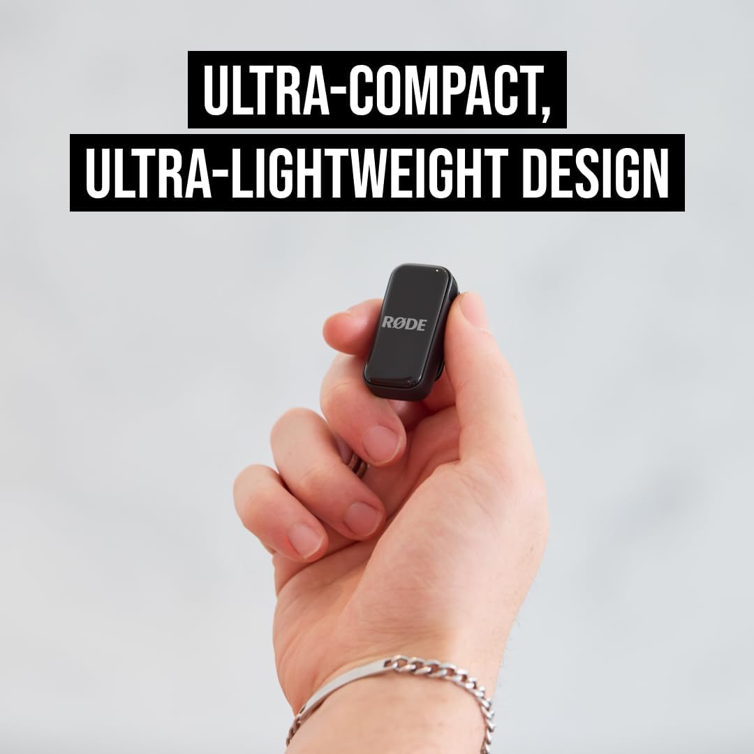 Buy RØDE,RØDE Wireless Micro - Compact Wireless Microphone, Two Mics with Charge Case for Smartphone Content Creation - Lightning, Black - Gadcet UK | UK | London | Scotland | Wales| Near Me | Cheap | Pay In 3 | Microphones