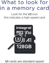 Buy Integral,Integral 128GB Micro SD Card 4K Video Premium High Speed Memory Card SDXC Up to 100MB s Read and 50MB s Write speed V30 C10 U3 UHS-I A1 - Gadcet UK | UK | London | Scotland | Wales| Near Me | Cheap | Pay In 3 | Flash Memory Cards
