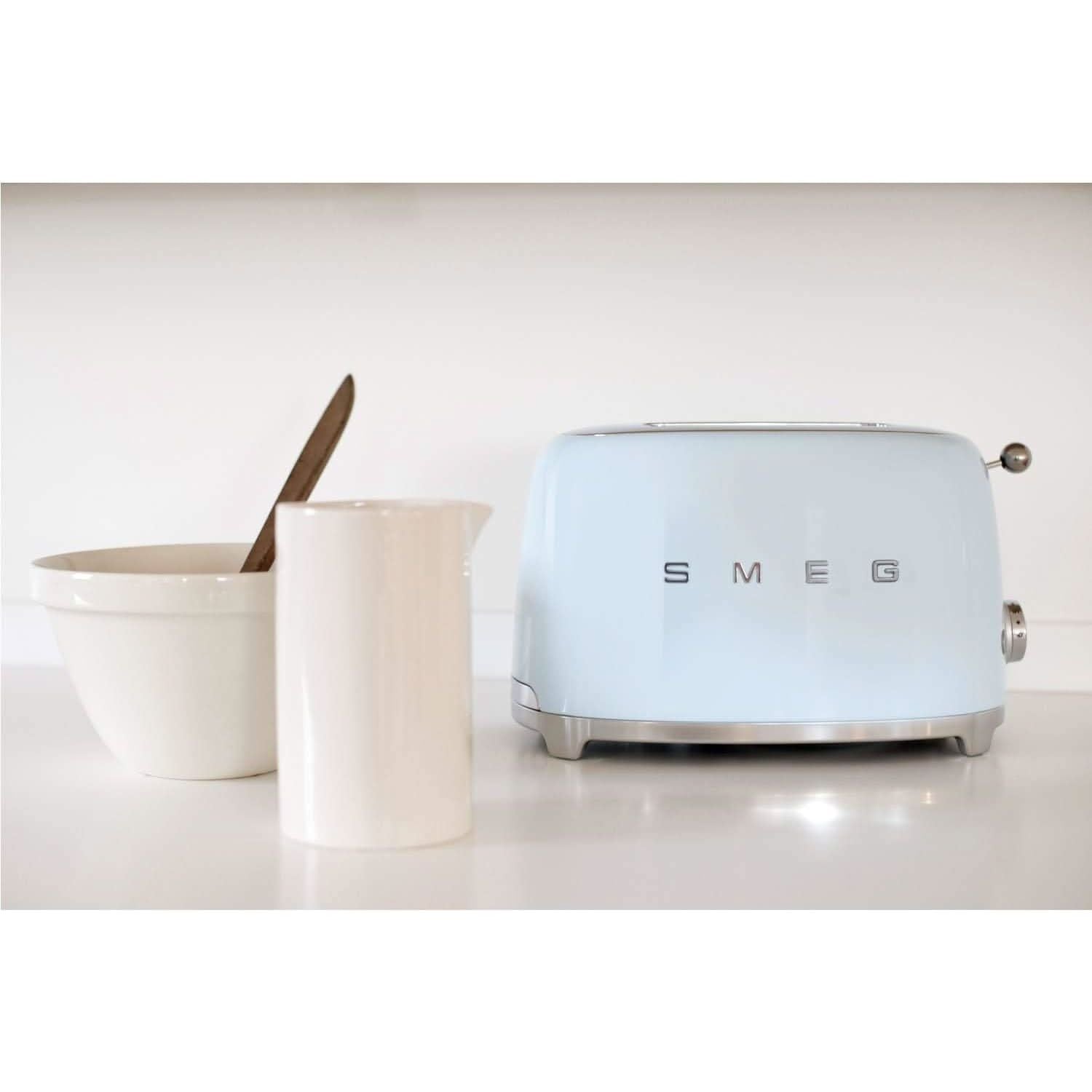 Buy Smeg,Smeg 2-Slice Toaster with Extra-Wide Slots & 3 Preset Options - Pastel Blue - Gadcet UK | UK | London | Scotland | Wales| Near Me | Cheap | Pay In 3 | Toasters