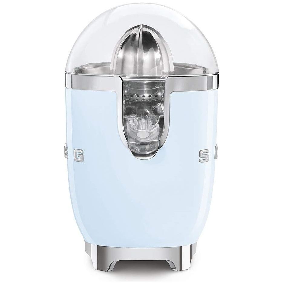 Buy Cashtro ltd,Smeg CJF01PBUK Retro 50's Style Citrus Juicer with Lid, Stainless Steel Reamer and Strainer, Anti-Drip Spout, Pastel Blue - Gadcet UK | UK | London | Scotland | Wales| Near Me | Cheap | Pay In 3 | Small Kitchen Appliances